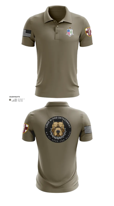 7236 Medical Support Unit 23700208 Short Sleeve Performance Polo - 22