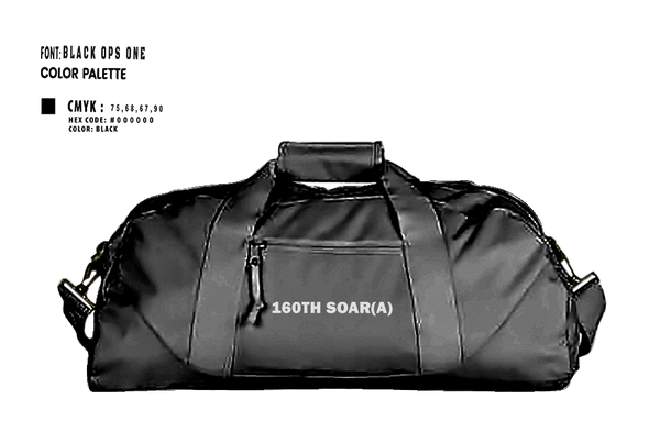 Duffle Bag, 160th SOAR(A), , Teamtime, Team time, sublimation, custom sports apparel, team uniforms, spirit wear, spiritwear, sports uniforms, custom shirts, team store, custom team store, fundraiser sports, apparel fundraiser