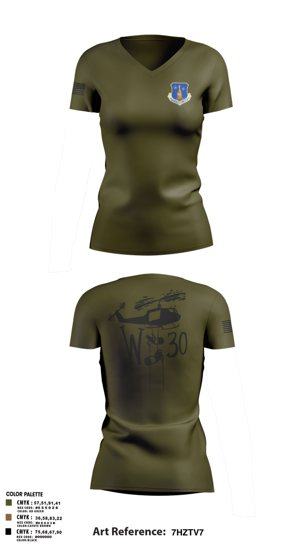 Womens Short Sleeve Vneck Shirt, 145th LRS/LGVM, , Teamtime, Team time, sublimation, custom sports apparel, team uniforms, spirit wear, spiritwear, sports uniforms, custom shirts, team store, custom team store, fundraiser sports, apparel fundraiser