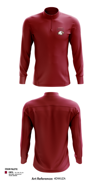 Sharon Eagles Swimming Quarter Zip Jacket - 52
