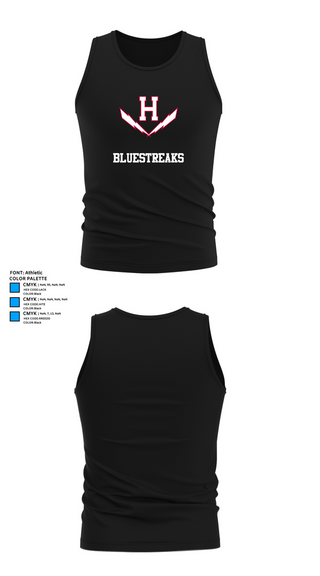Tank Top, BlueStreaks, Track & Field, Teamtime, Team time, sublimation, custom sports apparel, team uniforms, spirit wear, spiritwear, sports uniforms, custom shirts, team store, custom team store, fundraiser sports, apparel fundraiser