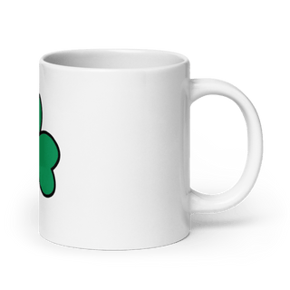 Shamrocks 77851794 White Glossy Mug - Medium