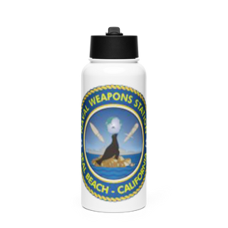 NWS (Naval Weapons Station) Seal Beach 83046355 Stainless Steel Water Bottle with a Straw Lid