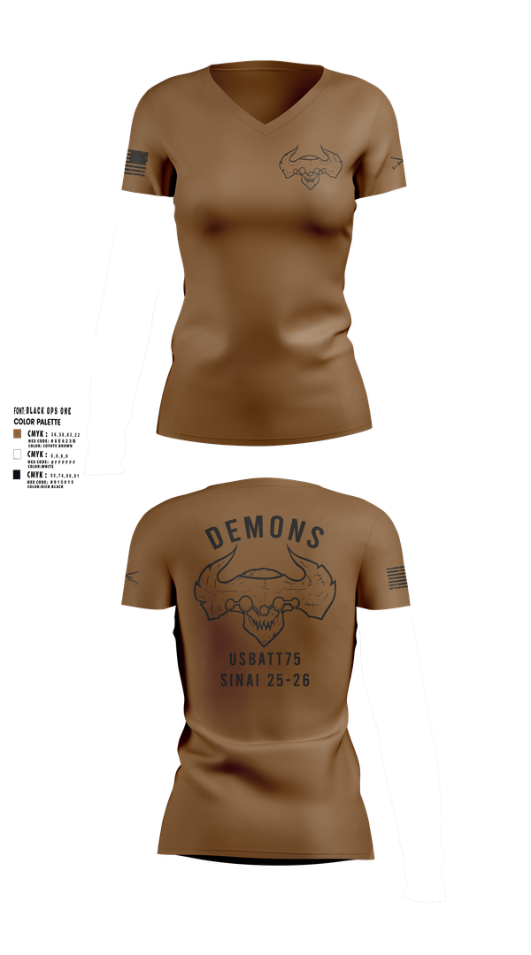 Womens Short Sleeve Vneck Shirt, D-co 1-173 1st PLT, , Teamtime, Team time, sublimation, custom sports apparel, team uniforms, spirit wear, spiritwear, sports uniforms, custom shirts, team store, custom team store, fundraiser sports, apparel fundraiser