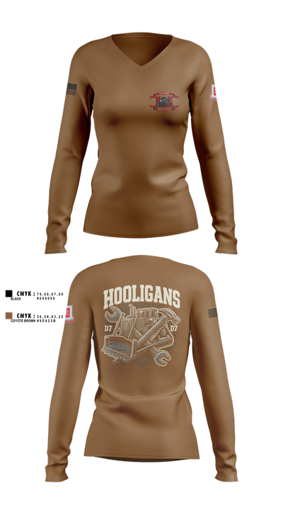 74th MRBC 20192295 Women's Long Sleeve V-neck Shirt - 1