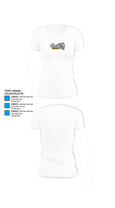 SUNY Adirondack Community College Soccer 77211961 Women's Short Sleeve V-neck Shirt - 18