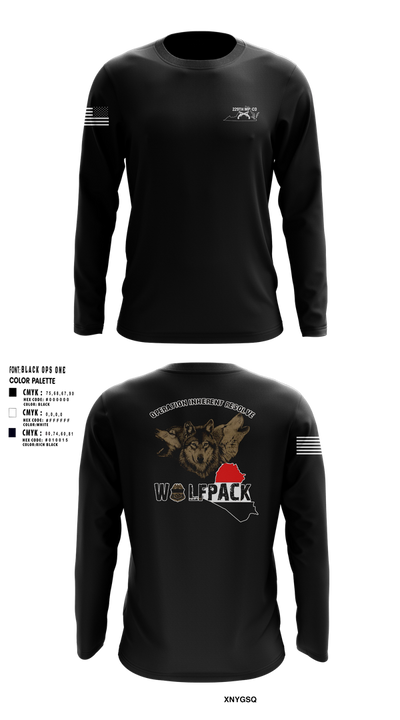 229th mp co Long Sleeve Performance Shirt 102