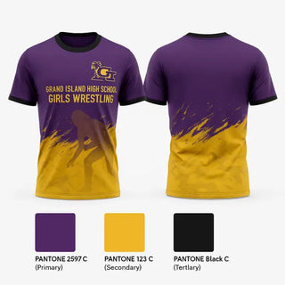 Short Sleeve Performance Shirt, Grand Island High School Wrestling, Wrestling, Teamtime, Team time, sublimation, custom sports apparel, team uniforms, spirit wear, spiritwear, sports uniforms, custom shirts, team store, custom team store, fundraiser sports, apparel fundraiser