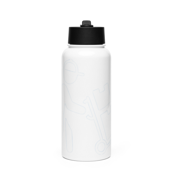 Move Out the Way I got it Moving Company 95378617 Stainless Steel Water Bottle with a Straw Lid