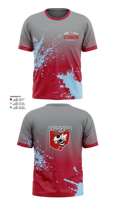 Southern Ohio Stingers Short Sleeve Performance Shirt - 6