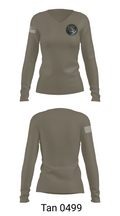 Naval Computer and Telecoms Station 86798210 Women's Long Sleeve V-neck Shirt - 73