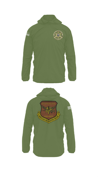 Windbreaker, Evangeline Parish Sheriffs Office S.R.T, Police, Teamtime, Team time, sublimation, custom sports apparel, team uniforms, spirit wear, spiritwear, sports uniforms, custom shirts, team store, custom team store, fundraiser sports, apparel fundraiser