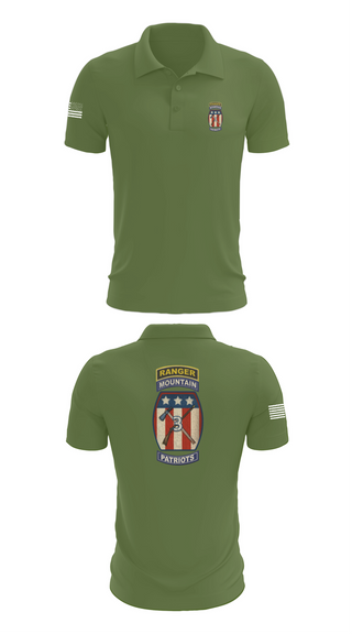 Short Sleeve Performance Polo, 2-47 infantry 3rd BRG 10th MTN, Army, Teamtime, Team time, sublimation, custom sports apparel, team uniforms, spirit wear, spiritwear, sports uniforms, custom shirts, team store, custom team store, fundraiser sports, apparel fundraiser