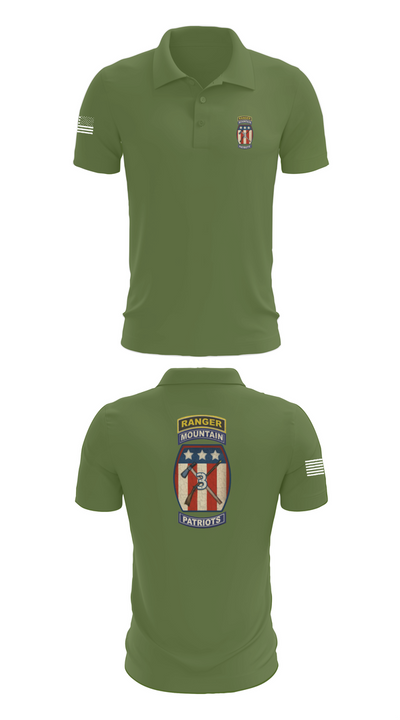 2-47 infantry 3rd BRG 10th MTN 15406658 Short Sleeve Performance Polo - 47