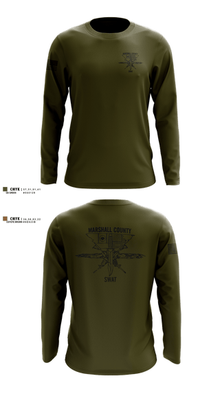 Long Sleeve Performance Shirt, MARSHALL COUNTY SHERIFF DEPARTMENT, Police, Teamtime, Team time, sublimation, custom sports apparel, team uniforms, spirit wear, spiritwear, sports uniforms, custom shirts, team store, custom team store, fundraiser sports, apparel fundraiser