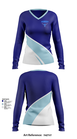 Womens Long Sleeve Vneck Shirt, Peabody Tanners Gymnastics, Spirit Store, Teamtime, Team time, sublimation, custom sports apparel, team uniforms, spirit wear, spiritwear, sports uniforms, custom shirts, team store, custom team store, fundraiser sports, apparel fundraiser