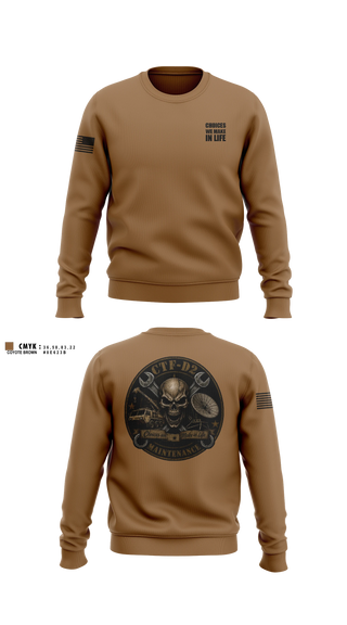 Crew Neck Sweatshirt, CTF D-2, Army, Teamtime, Team time, sublimation, custom sports apparel, team uniforms, spirit wear, spiritwear, sports uniforms, custom shirts, team store, custom team store, fundraiser sports, apparel fundraiser