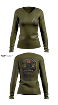 3d Intel Bn 34113747 Women's Long Sleeve V-neck Shirt - 1