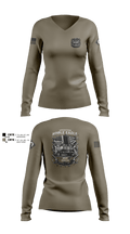204th MDP 13432690 Women's Long Sleeve V-neck Shirt - 2