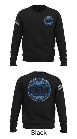 Crew Neck Sweatshirt, Oregon Emergency Management, Police, Teamtime, Team time, sublimation, custom sports apparel, team uniforms, spirit wear, spiritwear, sports uniforms, custom shirts, team store, custom team store, fundraiser sports, apparel fundraiser