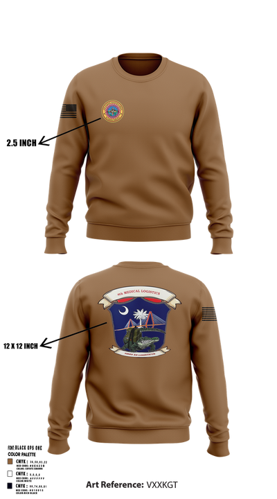 4th Medical Logistics 59116448 Crew Neck Sweatshirt - 102