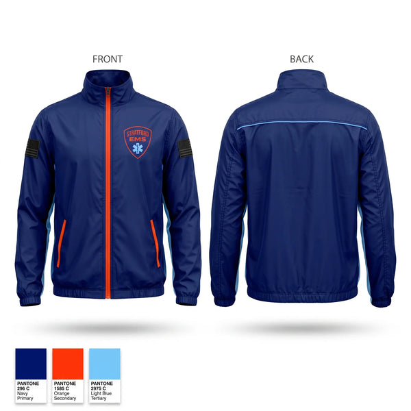 Windbreaker, Stratford EMS, EMS/EMT, Teamtime, Team time, sublimation, custom sports apparel, team uniforms, spirit wear, spiritwear, sports uniforms, custom shirts, team store, custom team store, fundraiser sports, apparel fundraiser