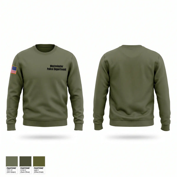 Crew Neck Sweatshirt, Westminster Police Department, Police, Teamtime, Team time, sublimation, custom sports apparel, team uniforms, spirit wear, spiritwear, sports uniforms, custom shirts, team store, custom team store, fundraiser sports, apparel fundraiser