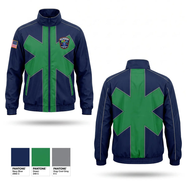 Windbreaker, Bolingbrook Park District EMS, EMS/EMT, Teamtime, Team time, sublimation, custom sports apparel, team uniforms, spirit wear, spiritwear, sports uniforms, custom shirts, team store, custom team store, fundraiser sports, apparel fundraiser