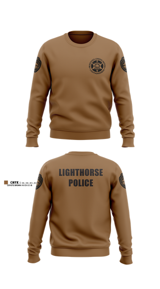 Crew Neck Sweatshirt, Muscogee Nation Lighthorse Police North Patrol District, Police, Teamtime, Team time, sublimation, custom sports apparel, team uniforms, spirit wear, spiritwear, sports uniforms, custom shirts, team store, custom team store, fundraiser sports, apparel fundraiser
