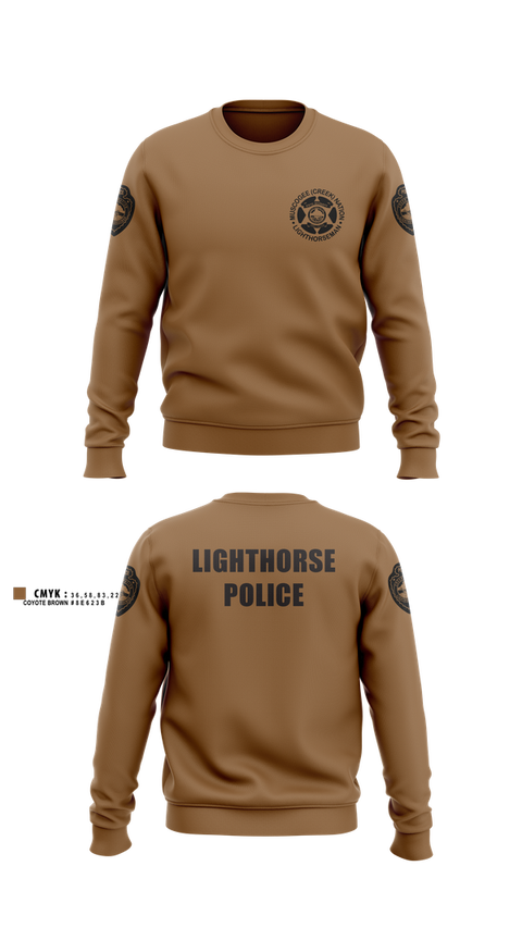 Crew Neck Sweatshirt, Muscogee Nation Lighthorse Police North Patrol District, Police, Teamtime, Team time, sublimation, custom sports apparel, team uniforms, spirit wear, spiritwear, sports uniforms, custom shirts, team store, custom team store, fundraiser sports, apparel fundraiser