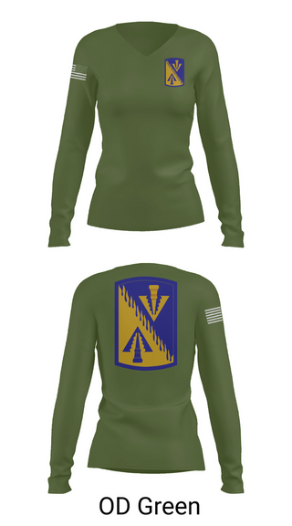 Womens Long Sleeve Vneck Shirt, 128th Aviation Brigade, Army, Teamtime, Team time, sublimation, custom sports apparel, team uniforms, spirit wear, spiritwear, sports uniforms, custom shirts, team store, custom team store, fundraiser sports, apparel fundraiser