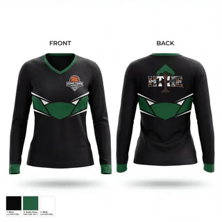 Womens Long Sleeve Vneck Shirt, Hometown Hero’s, Men's Basketball, Teamtime, Team time, sublimation, custom sports apparel, team uniforms, spirit wear, spiritwear, sports uniforms, custom shirts, team store, custom team store, fundraiser sports, apparel fundraiser
