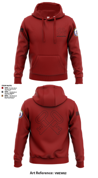 Hoodie, Uss San Antonio, Navy, Teamtime, Team time, sublimation, custom sports apparel, team uniforms, spirit wear, spiritwear, sports uniforms, custom shirts, team store, custom team store, fundraiser sports, apparel fundraiser