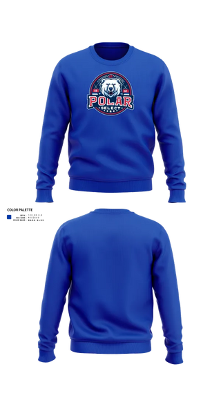 Crew Neck Sweatshirt, Polar Select, Ice Hockey, Teamtime, Team time, sublimation, custom sports apparel, team uniforms, spirit wear, spiritwear, sports uniforms, custom shirts, team store, custom team store, fundraiser sports, apparel fundraiser