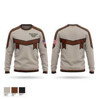 Crew Neck Sweatshirt, Domestic Violence Intervention Division, Police, Teamtime, Team time, sublimation, custom sports apparel, team uniforms, spirit wear, spiritwear, sports uniforms, custom shirts, team store, custom team store, fundraiser sports, apparel fundraiser