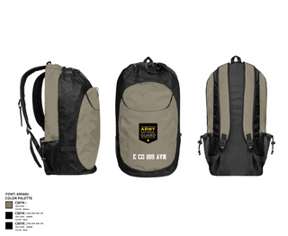 Gear Bag, E CO 169 AVN, National Guard, Teamtime, Team time, sublimation, custom sports apparel, team uniforms, spirit wear, spiritwear, sports uniforms, custom shirts, team store, custom team store, fundraiser sports, apparel fundraiser