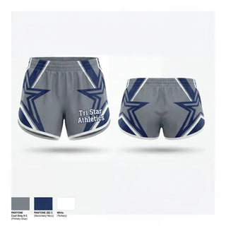 Womens Shorts, Tri Star Athletics, Men's Basketball, Teamtime, Team time, sublimation, custom sports apparel, team uniforms, spirit wear, spiritwear, sports uniforms, custom shirts, team store, custom team store, fundraiser sports, apparel fundraiser