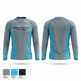 Long Sleeve Performance Shirt, Michigan Hurricanes (Island Boyz, , Teamtime, Team time, sublimation, custom sports apparel, team uniforms, spirit wear, spiritwear, sports uniforms, custom shirts, team store, custom team store, fundraiser sports, apparel fundraiser
