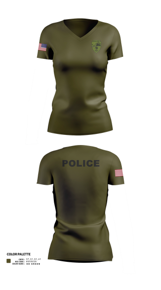 Womens Short Sleeve Vneck Shirt, Peebles Police Department, Police, Teamtime, Team time, sublimation, custom sports apparel, team uniforms, spirit wear, spiritwear, sports uniforms, custom shirts, team store, custom team store, fundraiser sports, apparel fundraiser