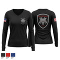 Special Security Unit 28718704 Women's Long Sleeve V-neck Shirt - 1
