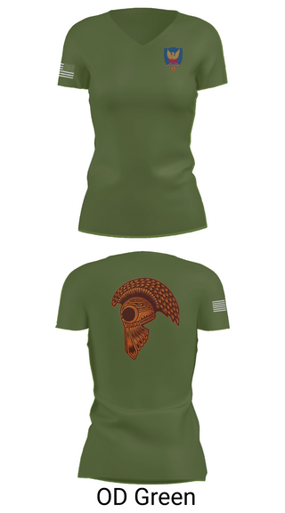 Women's Short Sleeve Vneck Shirt, HHC, 311th (T)SC, , Teamtime, Team time, sublimation, custom sports apparel, team uniforms, spirit wear, spiritwear, sports uniforms, custom shirts, team store, custom team store, fundraiser sports, apparel fundraiser