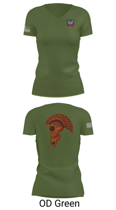 HHC, 311th (T)SC 14853900 Women's Short Sleeve V-neck Shirt - 48