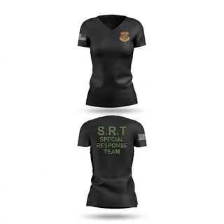 Womens Short Sleeve Vneck Shirt, Evangeline Parish Sheriffs Office S.R.T, Police, Teamtime, Team time, sublimation, custom sports apparel, team uniforms, spirit wear, spiritwear, sports uniforms, custom shirts, team store, custom team store, fundraiser sports, apparel fundraiser
