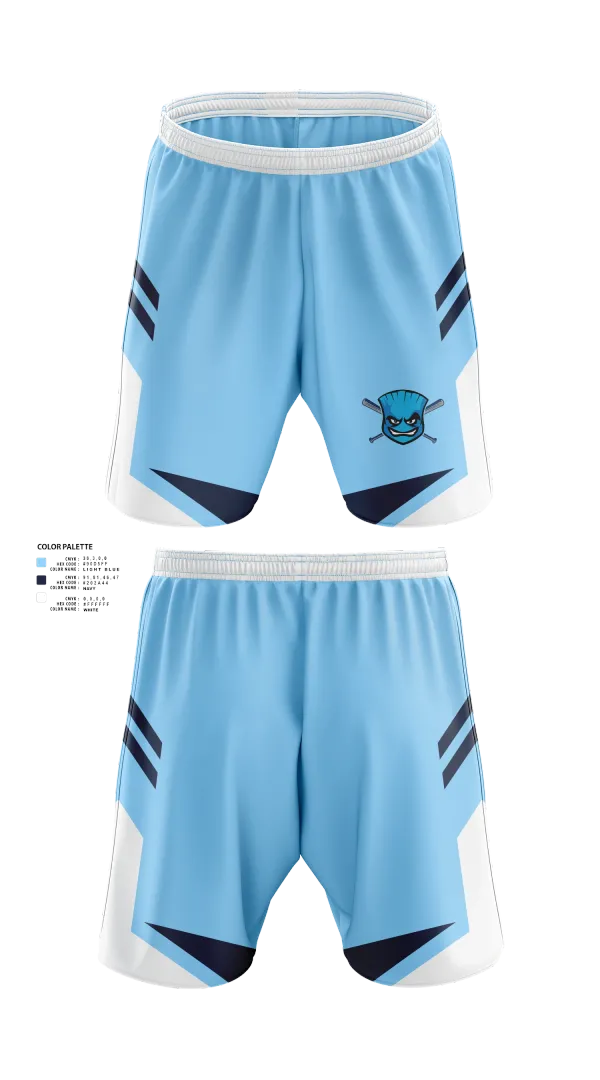 Athletic Shorts With Pockets, Blue Sox, Baseball, Teamtime, Team time, sublimation, custom sports apparel, team uniforms, spirit wear, spiritwear, sports uniforms, custom shirts, team store, custom team store, fundraiser sports, apparel fundraiser