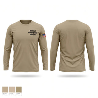 Long Sleeve Performance Shirt, Criminal Investigation Division, Police, Teamtime, Team time, sublimation, custom sports apparel, team uniforms, spirit wear, spiritwear, sports uniforms, custom shirts, team store, custom team store, fundraiser sports, apparel fundraiser
