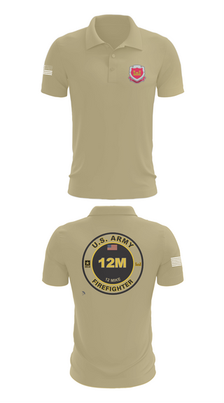 Short Sleeve Performance Polo, 1153rd Firefighter Unit, , Teamtime, Team time, sublimation, custom sports apparel, team uniforms, spirit wear, spiritwear, sports uniforms, custom shirts, team store, custom team store, fundraiser sports, apparel fundraiser