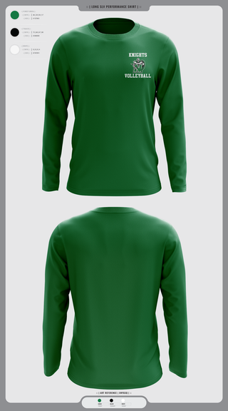Long Sleeve Performance Shirt, Nordonia Knights Volleyball, Men's Volleyball, Teamtime, Team time, sublimation, custom sports apparel, team uniforms, spirit wear, spiritwear, sports uniforms, custom shirts, team store, custom team store, fundraiser sports, apparel fundraiser