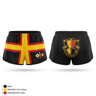 Womens Shorts, HHC 3SFG, Army, Teamtime, Team time, sublimation, custom sports apparel, team uniforms, spirit wear, spiritwear, sports uniforms, custom shirts, team store, custom team store, fundraiser sports, apparel fundraiser