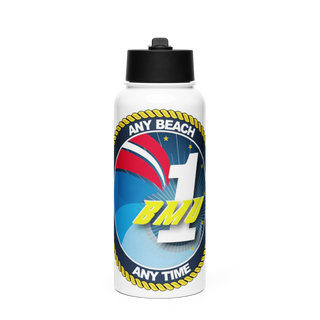 BMU1 70801816 Stainless Steel Water Bottle with a Straw Lid