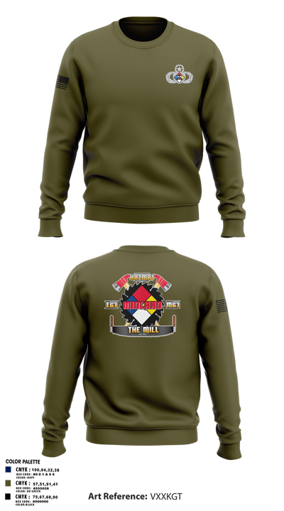 Central Pierce Hazmat 51368601 Crew Neck Sweatshirt - 2